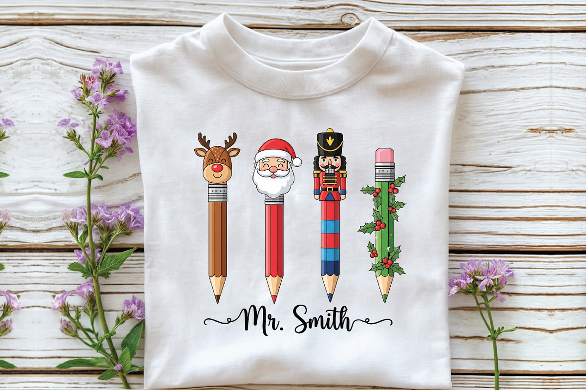 Christmas Pencils Png,teacher, an Illustration by Libby Wishes (Photo 4 of 5)