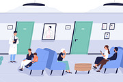People in modern medical clinic, a Healthcare Illustration by Good Studio (Thumbnail 3 of 3)