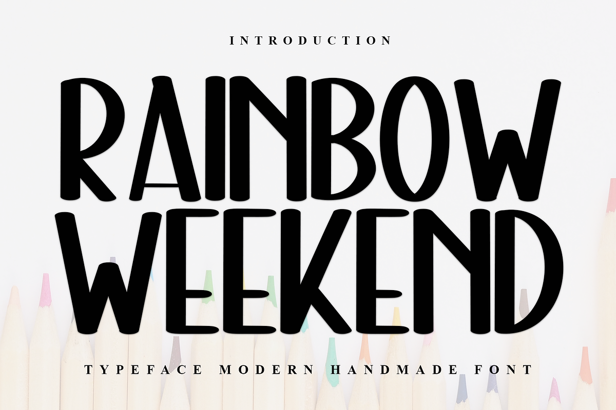 Rainbow Weekend, a Serif Font by InermediaSTUDIO (Photo 1 of 7)