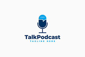 Talk Podcast Logo, a Branding & Logo Template by Zeer Graphic