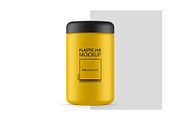 Plastic Jar PSD Mockup, a Cups & Container Mockup by GreatFruit (Thumbnail 4 of 6)