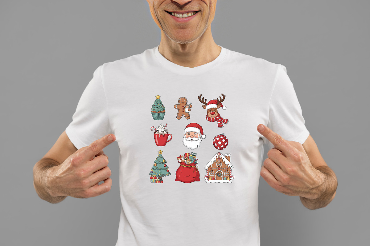 Retro Christmas PNG Sublimation, an Illustration by Daily.Designs (Photo 2 of 5)