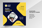 Digital Marketing Post Banner Design, a Social Media Template by Tahnix Creative (Thumbnail 3 of 3)