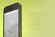 iPhone 5C Mock Ups, an iPhone Mockup by Aldo (Thumbnail 1 of 5)
