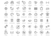 Set of Fabric Features Icons, an Object Illustration by Tettygreen (Thumbnail 1 of 3)