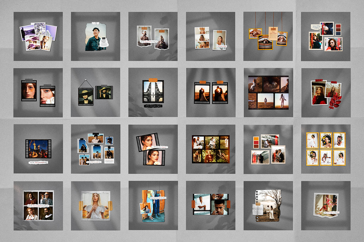 60 IG Post & Stories Film Frames, a Social Media Template by DVLOOP MOCKUP (Photo 7 of 14)