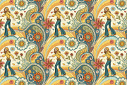 A set of seamless patterns of 70s., a Pattern Graphic by Designs by Helen Trupak (Thumbnail 8 of 8)