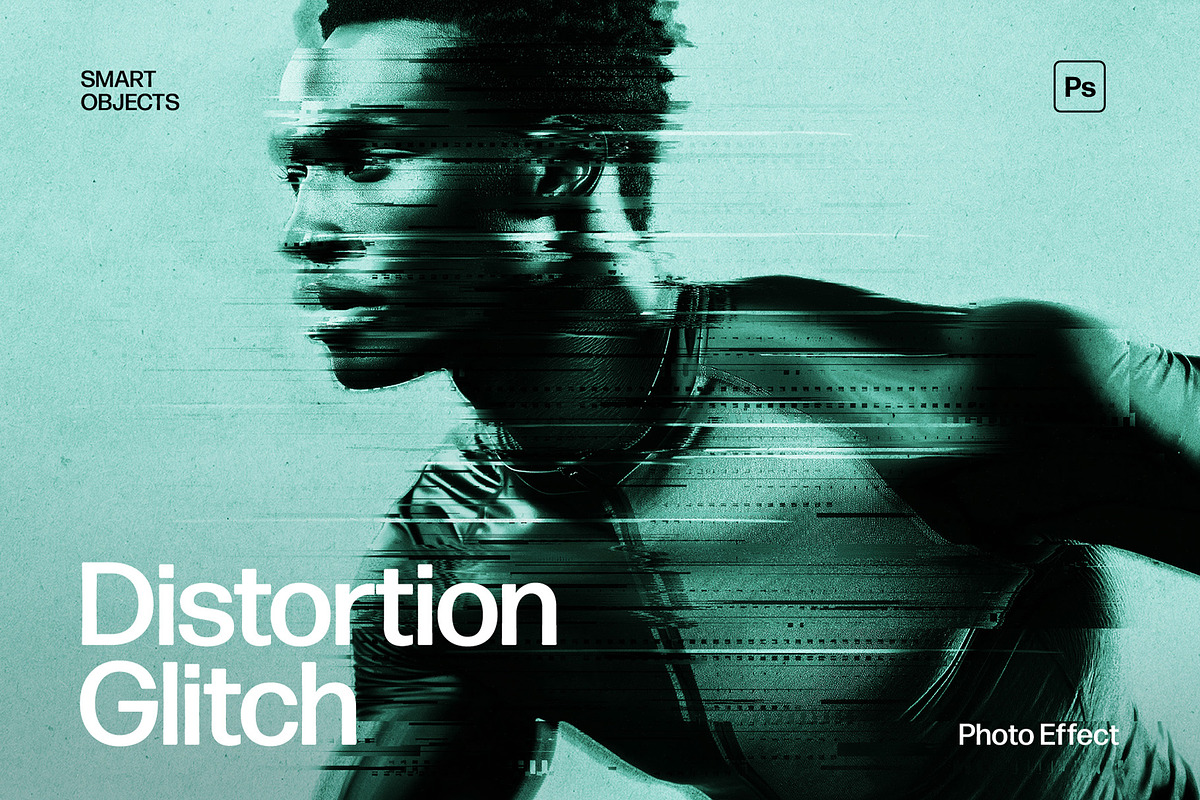 Distortion Glitch Photo Effect, a Layer Style Add-On by DesignerCandies (Photo 1 of 7)