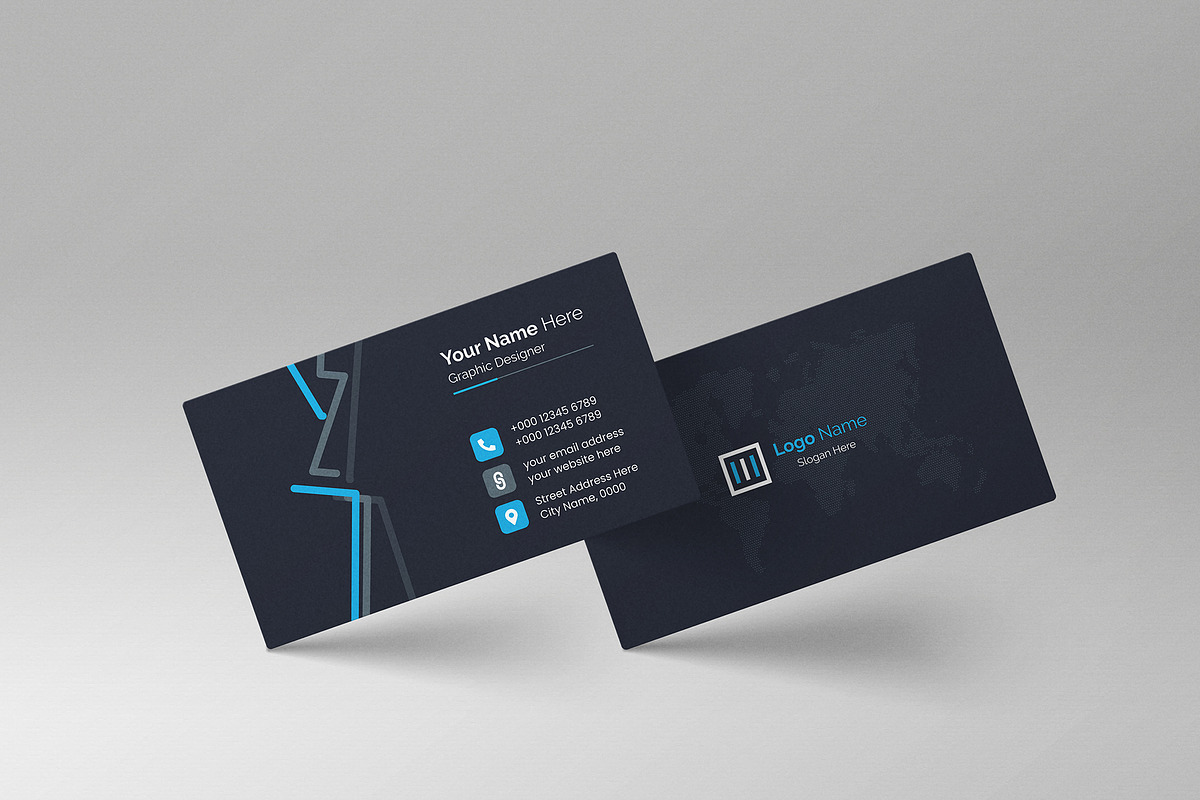 Business Card Design Template, a Business Card Template by mijli (Photo 12 of 12)