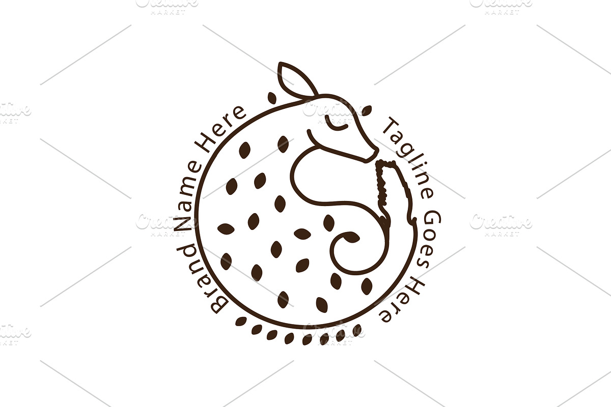 Minimal elegant white tailed deer, an Animal Illustration by LogosDen