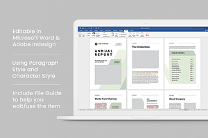 Annual Report MS Word & Indesign