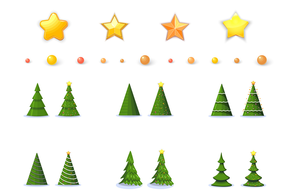 Christmas Big Lettering Kit, an Object Graphic by zao4nik (Photo 2 of 5)