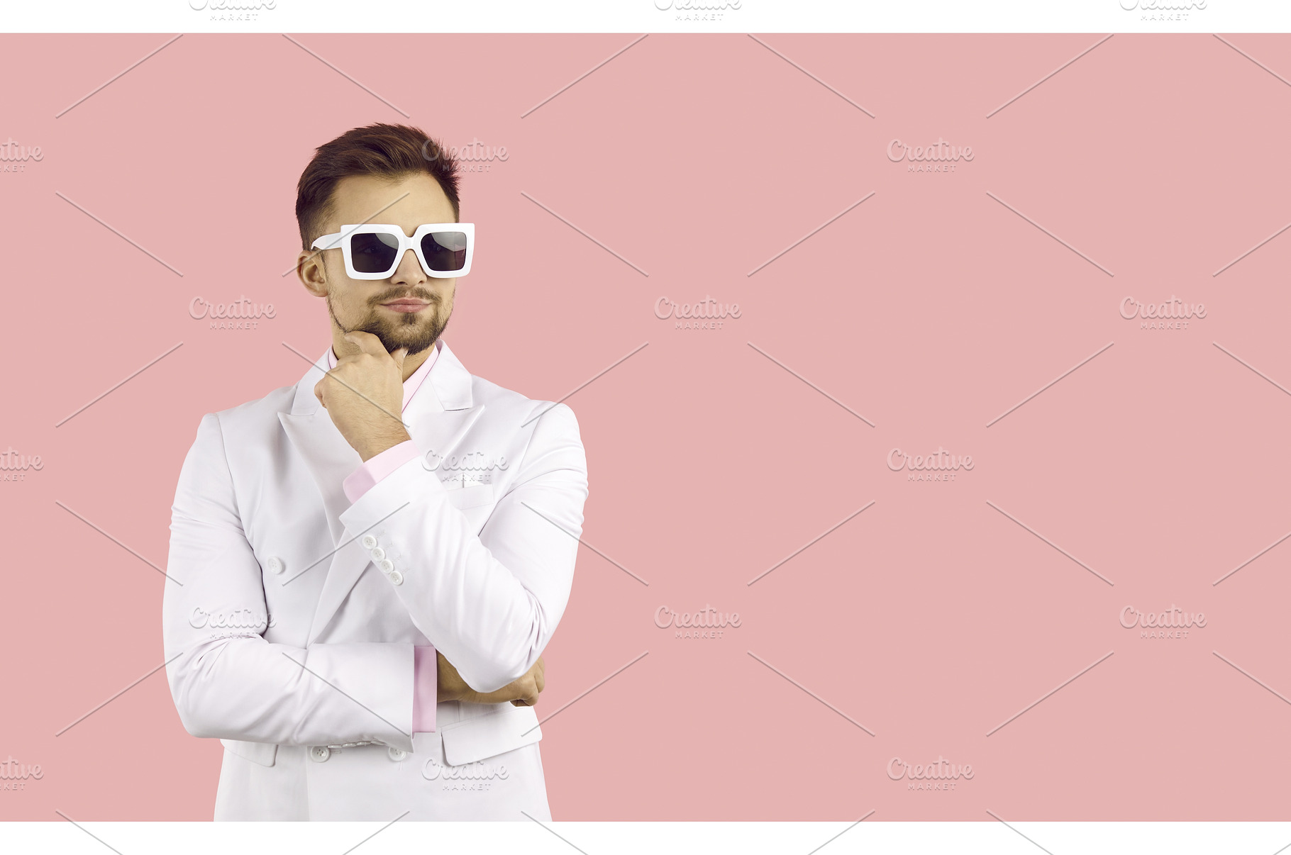 Portrait handsome man in stylish, a Person Photo by StudioRomantic