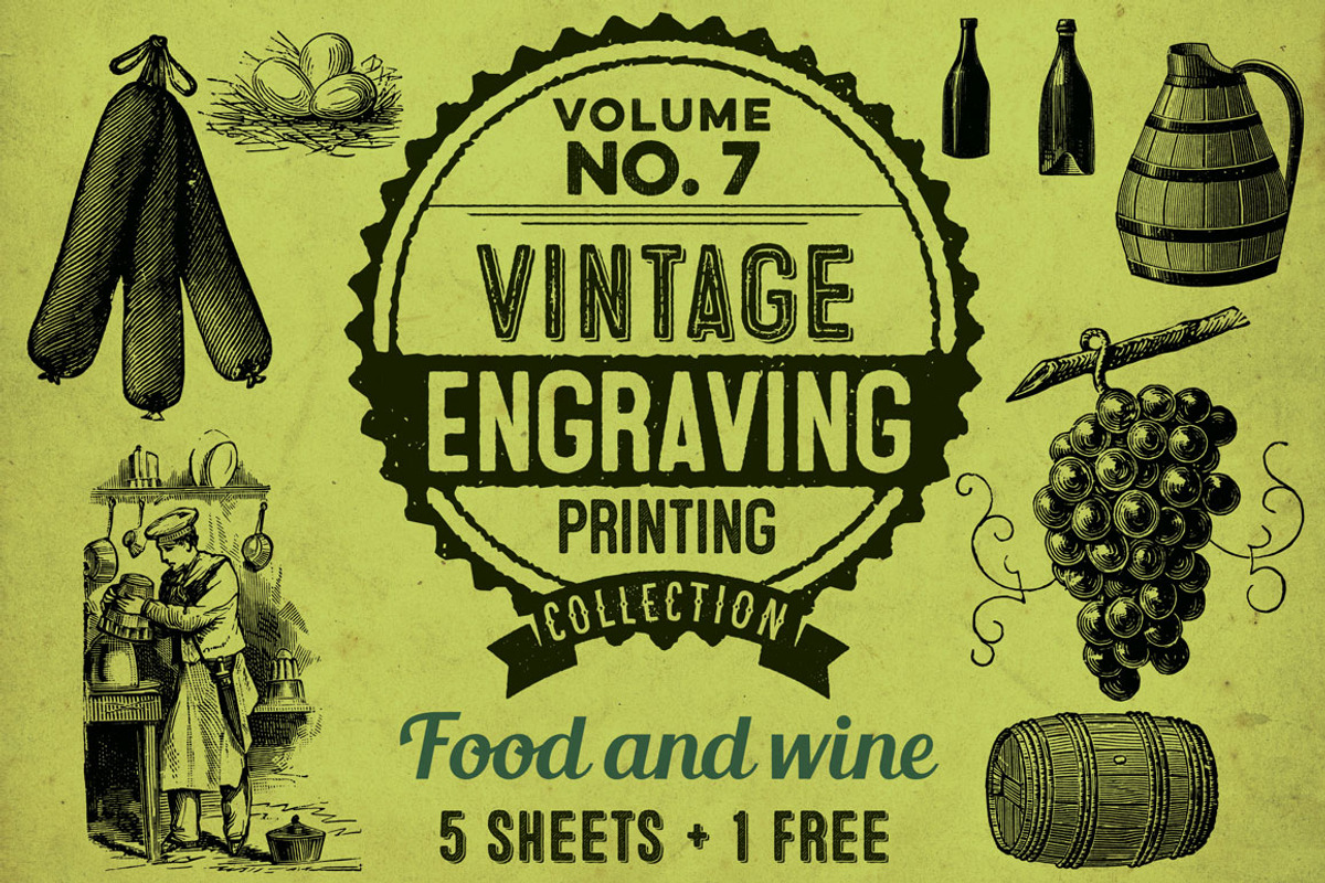 Food & wine / Vintage engravings