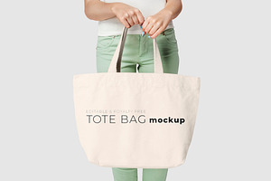 Editable Tote Bag Mockup Template