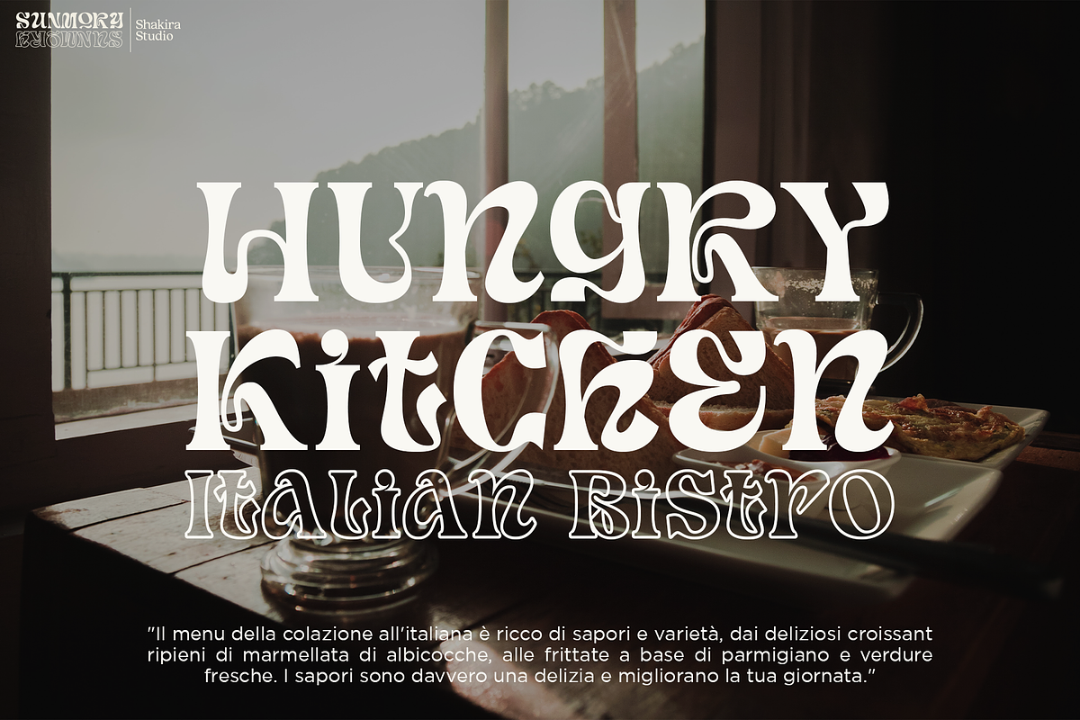 Sunmory - Serif Font, a Serif Font by Shakira Studio (Photo 2 of 13)