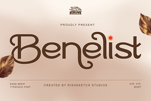 Benelist - Sans Serif Typeface Font