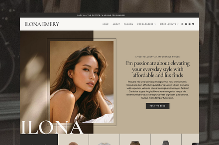 Ilona WordPress Blogging Theme, a WordPress Template by Pix & Hue