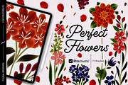 Perfect Flower brushes for Procreate, a Brush Add-On by Patternish (Thumbnail 1 of 3)