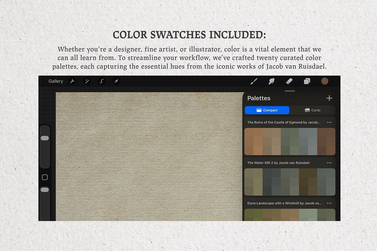Jacob Van Ruisdael Procreate Kit, a Brush Add-On by Digi Life (Photo 8 of 9)