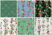 48 vector floral patterns, a Pattern Graphic by Alena Stoyko design (Thumbnail 9 of 19)