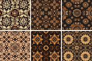 Brown Mandala Seamless Patterns, a Pattern Graphic by PrintablesByFranklyn (Thumbnail 2 of 4)