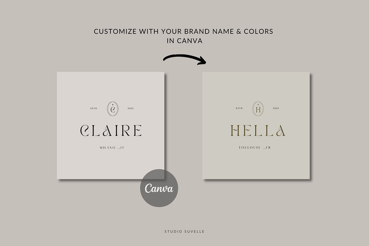 CLAIRE Logo Kit, a Branding & Logo Template by Studio Suvelle (Photo 17 of 18)