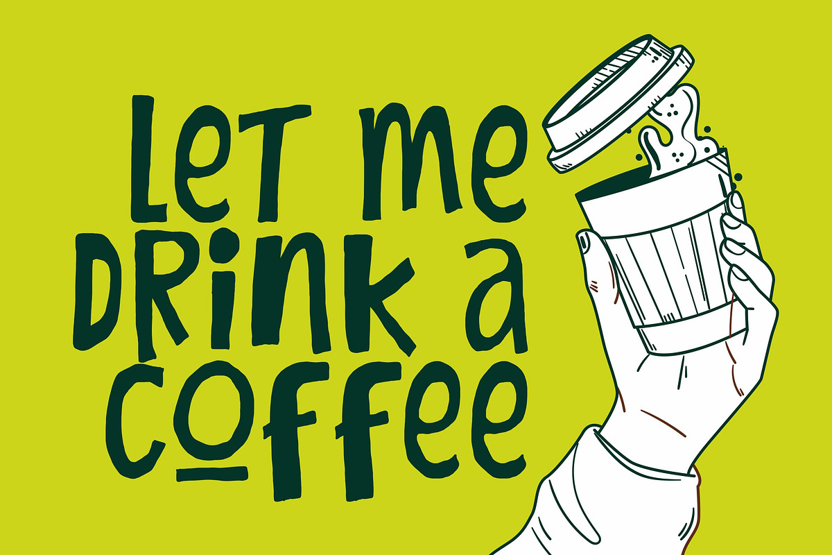 UNKA MOCHA - Chunky Font, a Handwritten Font by ErgibiStudio (Photo 4 of 9)