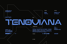 TENOVIANA - Sci-Fi Display Sans