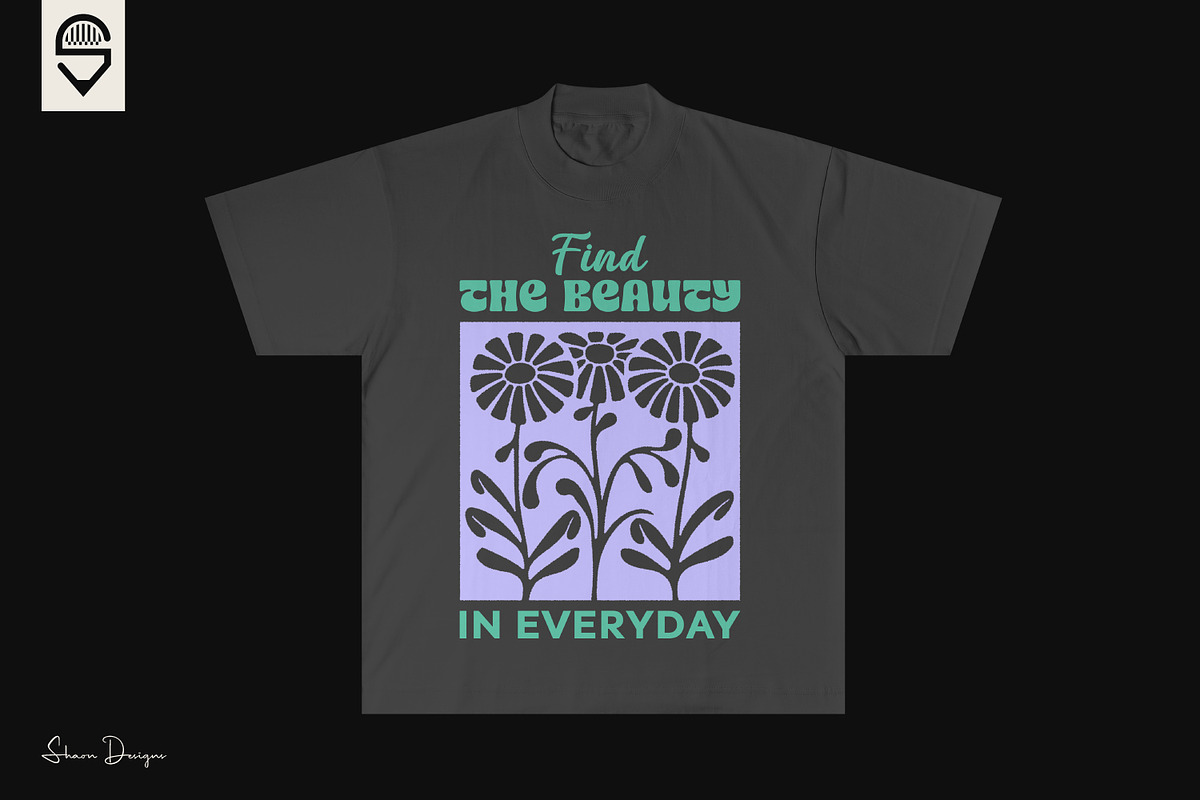 Whimsical Floral Positive Quote, a Graphic by shaondesigns (Photo 3 of 4)