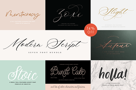 Holla Script Font, a Script Font by Up Up Creative