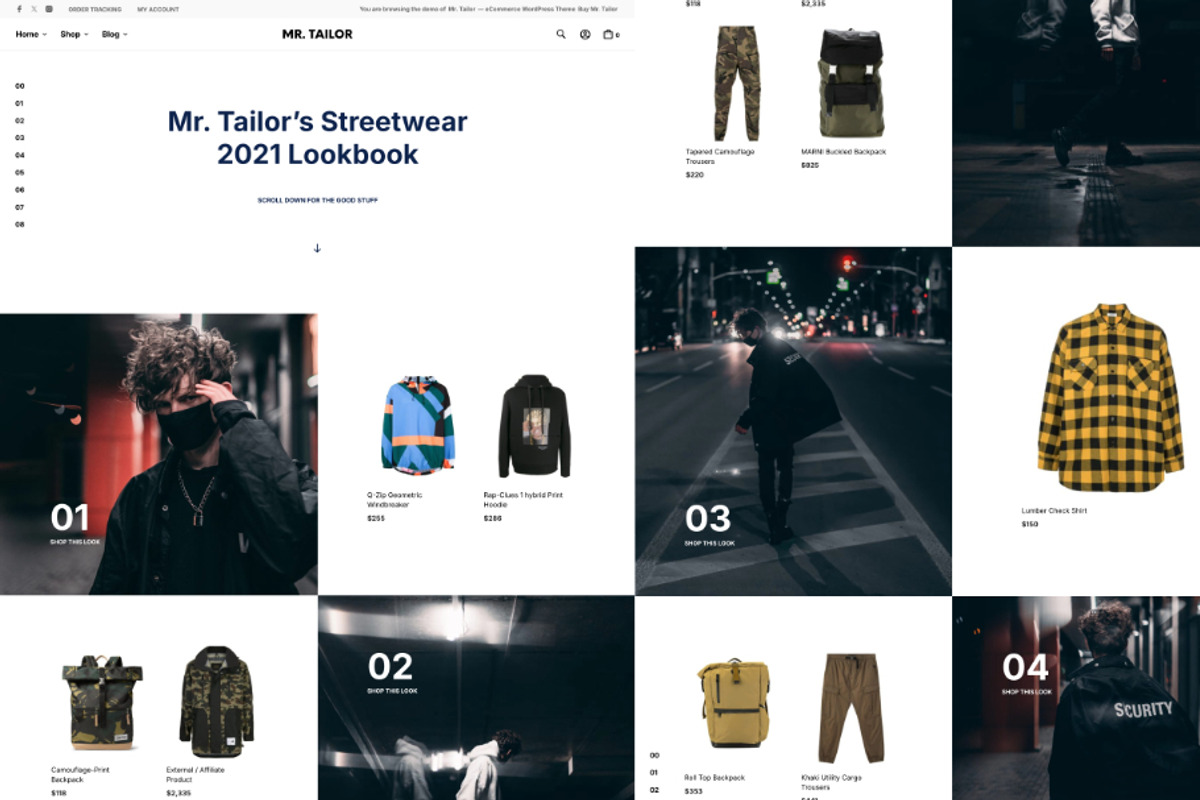 Online Shop Fashion WP Theme, a WordPress Template by UInstrument (Photo 2 of 9)