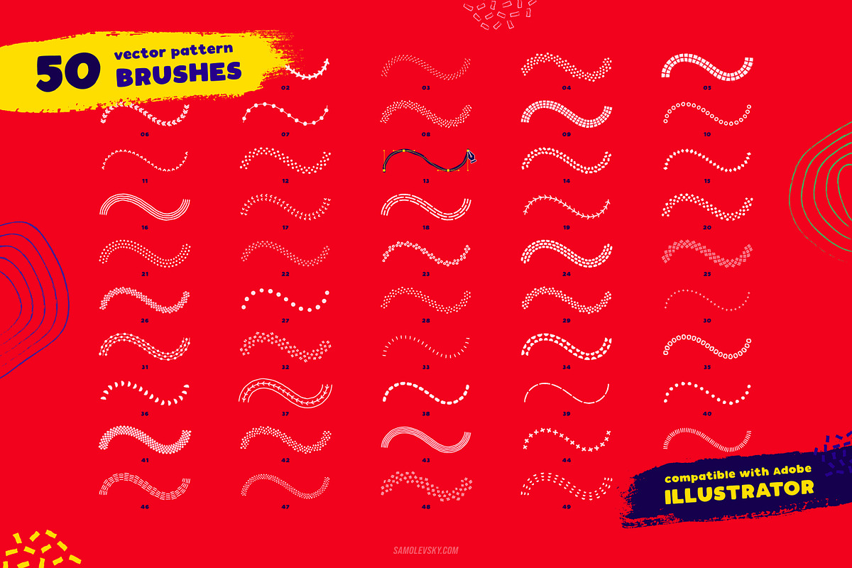 Hand-Drawn Patterns, Shapes, Brushes, a Pattern Graphic by Samolevsky (Photo 3 of 23)