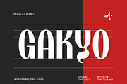 Gakyo - Modern Display, a Sans Serif Font by Ardyanatypes (Thumbnail 1 of 12)
