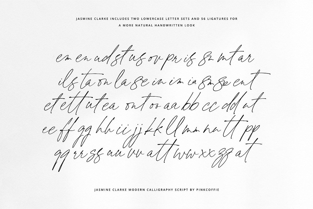 Jasmine Clarke | Casual Chic Font, a Script Font by Pink Coffie (Photo 21 of 23)