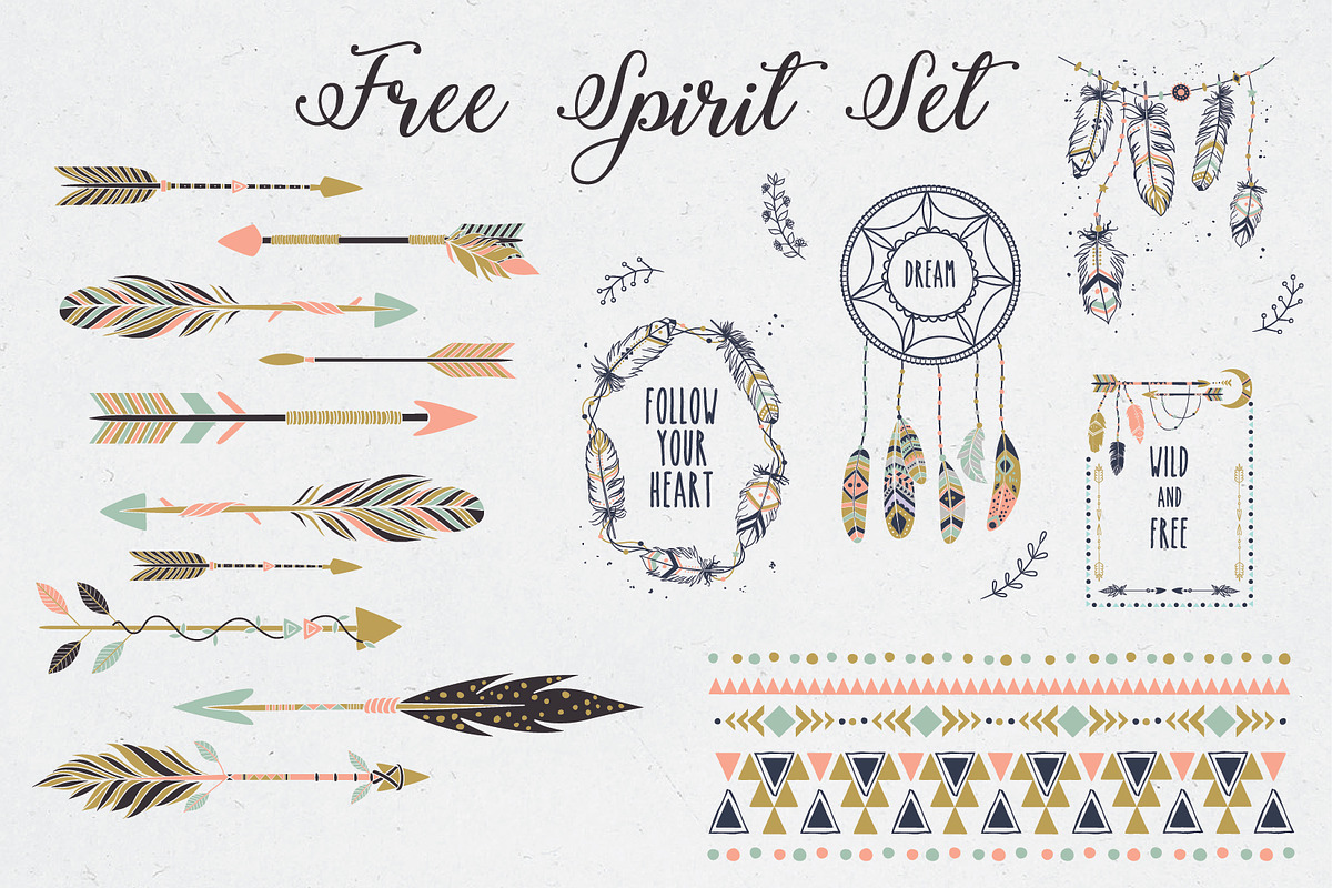 Free Spirit Set, an Object Graphic by Angelina De Sol (Photo 3 of 3)