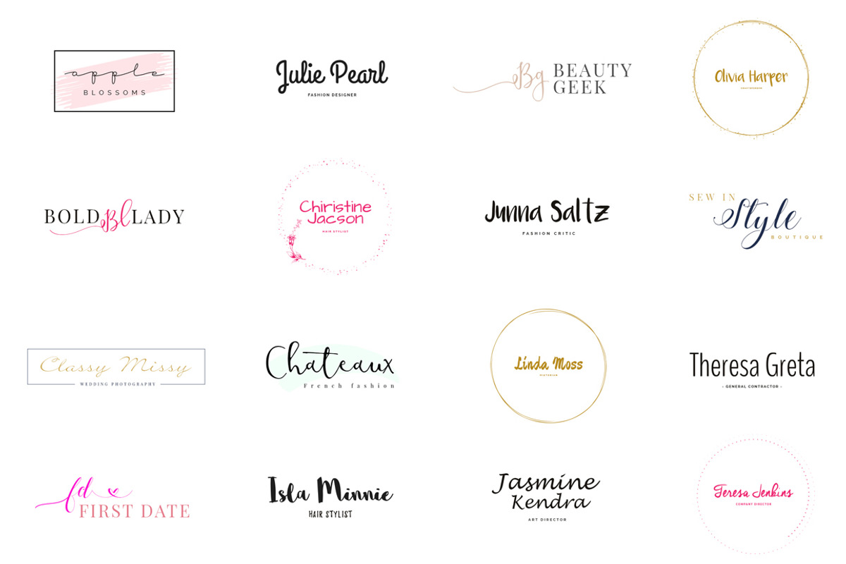 Girlboss Premade Branding Logos, a Branding & Logo Template by SNIPESCIENTIST (Photo 16 of 21)