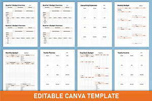 2024 Finance Tracker Canva KDP