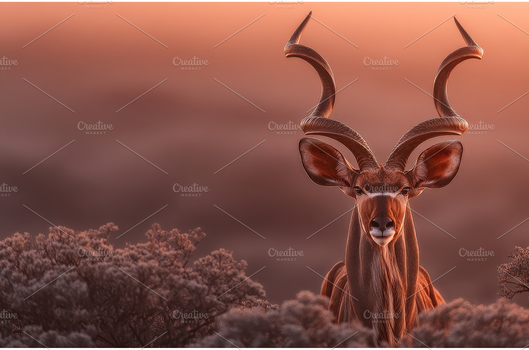A male Kudu antelope of considerable, an Animal Photo by ZinetroN
