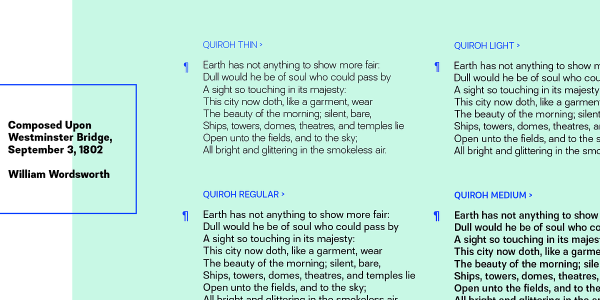 Quiroh, a Sans Serif Font by Hashtag Type (Photo 5 of 9)