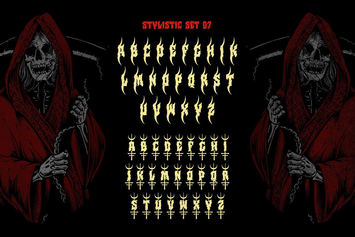 Comangs Typeface, a Blackletter Font by alit design (Photo 11 of 20)