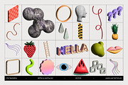 Neo 3D Postmodern Elements 2, an Object Graphic by angelainthefields (Thumbnail 8 of 13)