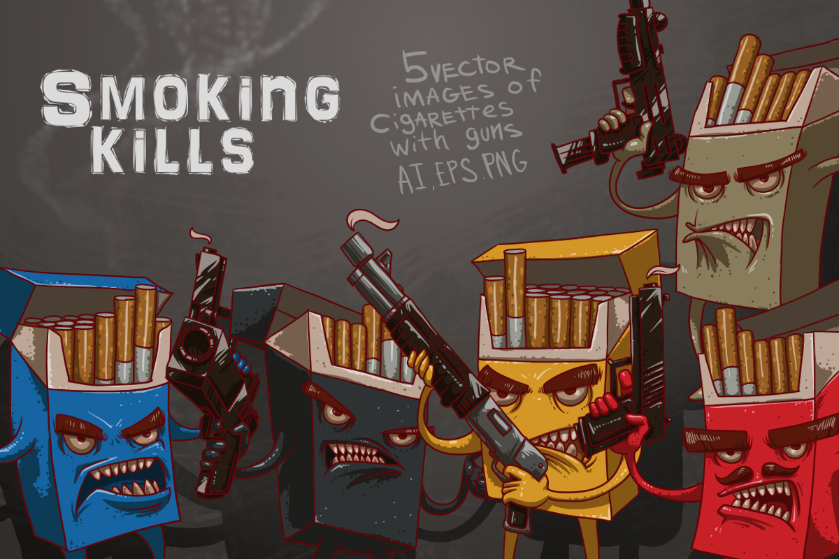 Smoking kills, a Healthcare Illustration by IvanNikulin (Photo 1 of 2)