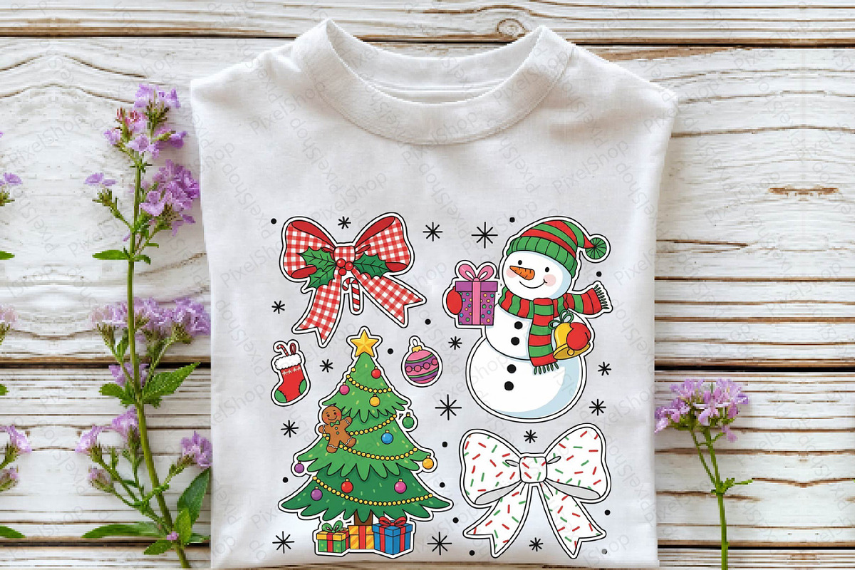 Christmas PNG, Snowman Bow PNG, an Illustration by DreamPrint404 (Photo 3 of 7)