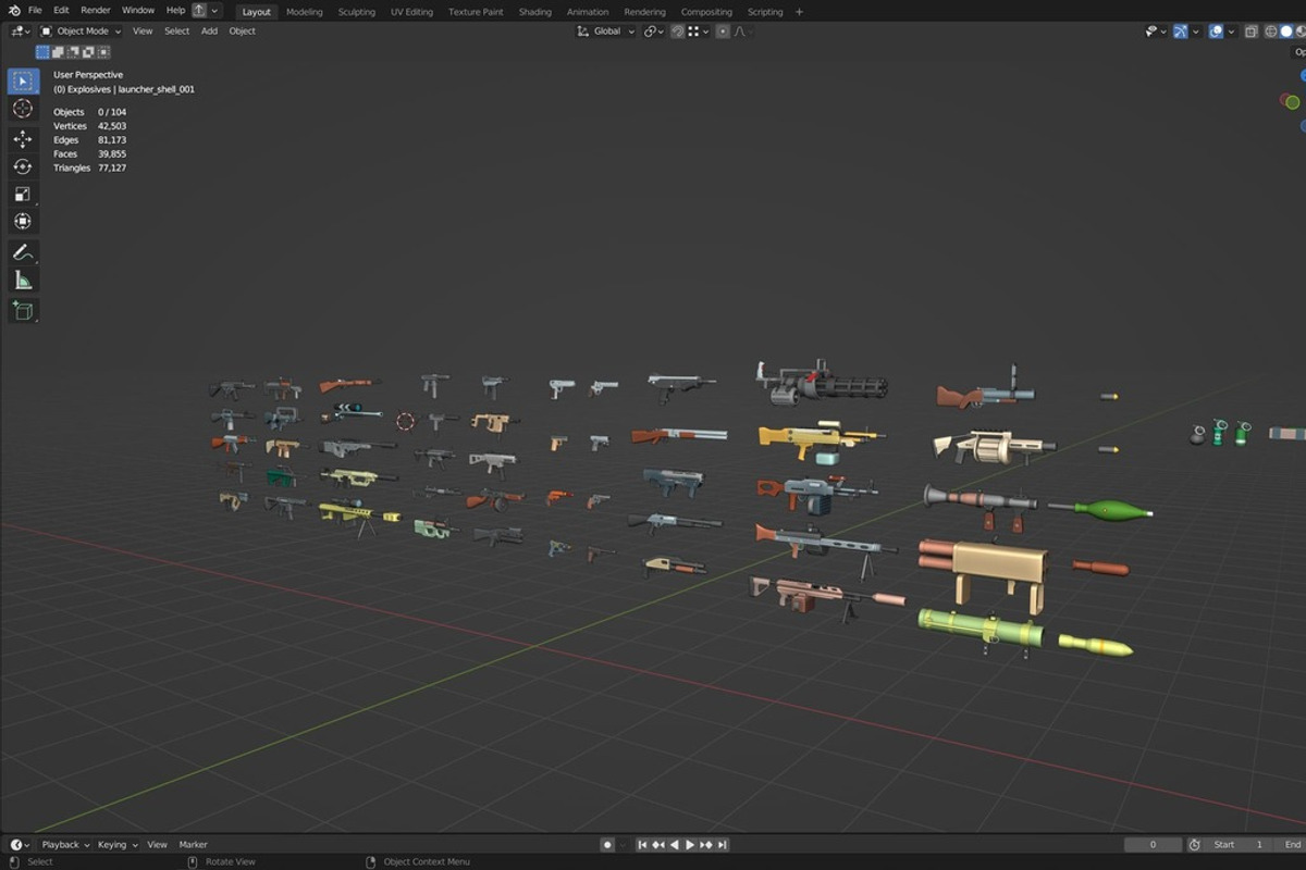 Weapons 2, an Object 3D Model by ithappy (Photo 27 of 32)