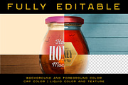 Glass Jar for Honey | Sauce | Jam, a Product Mockup by Level up (Thumbnail 2 of 2)