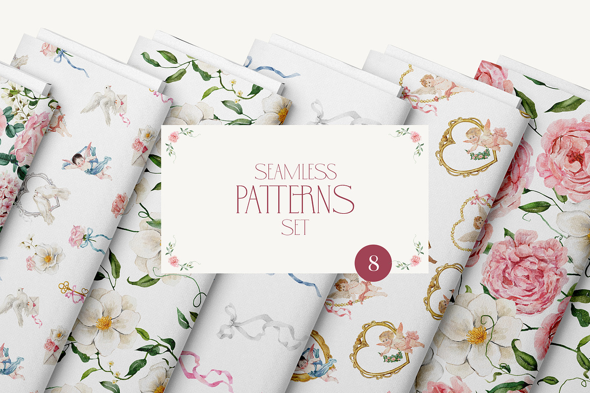 FEBRUARY Romantic Watercolor Set, an Object Graphic by Kaleriia (Photo 10 of 12)