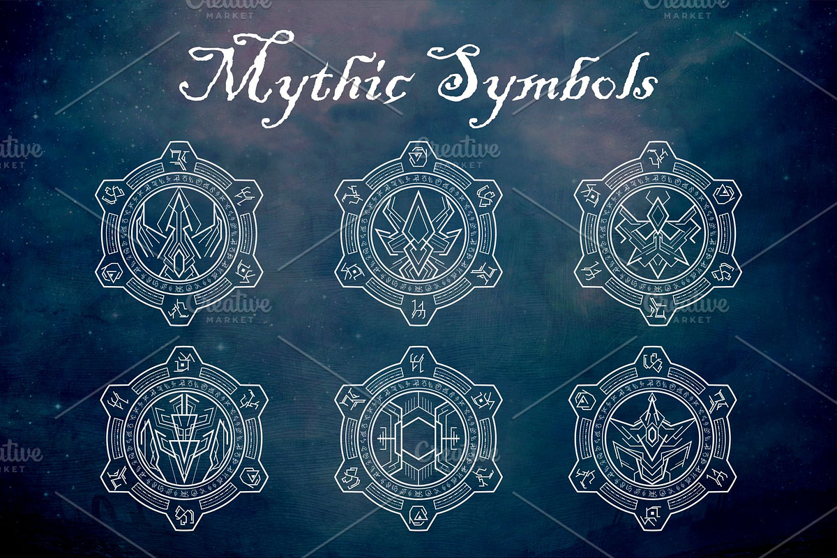 Mythic Symbols, an Illustration by azhartz