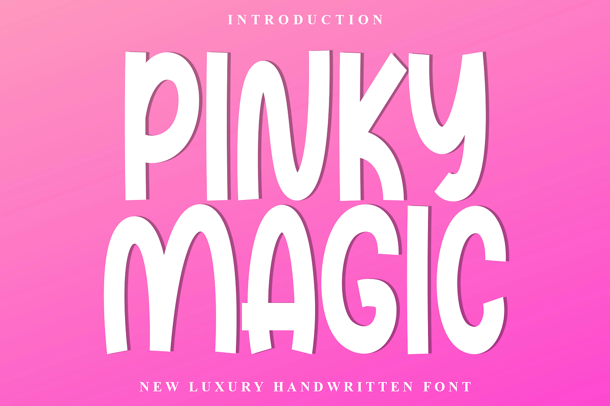 Pinky Magic, a Script Font by InermediaSTUDIO (Photo 1 of 8)