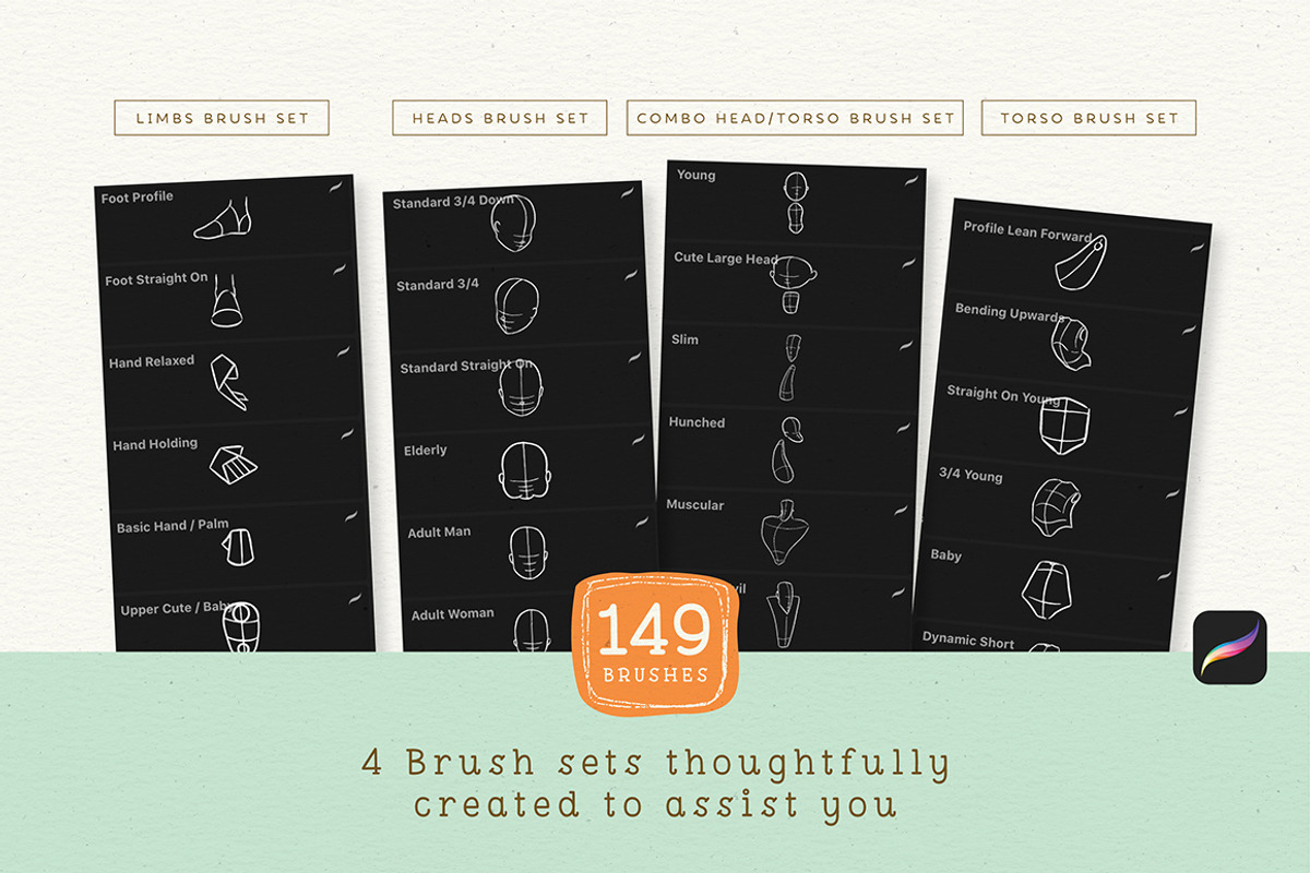 Procreate People Drawing Toolkit, a Brush Add-On by Lisa Glanz (Photo 6 of 14)